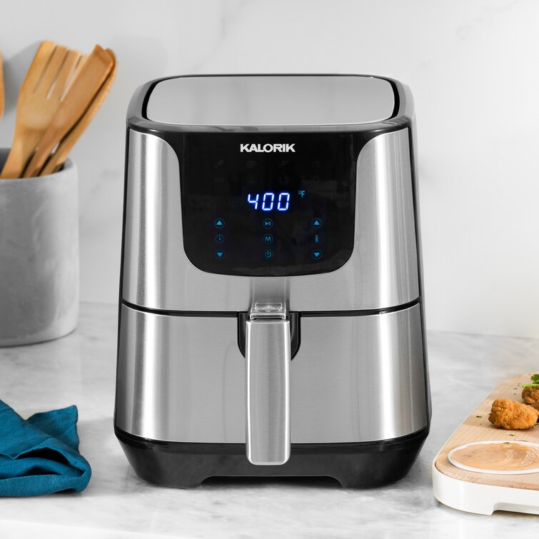 Kalorik 5.3 Quart Digital Stainless Steel Air Fryer Pro XL & Reviews